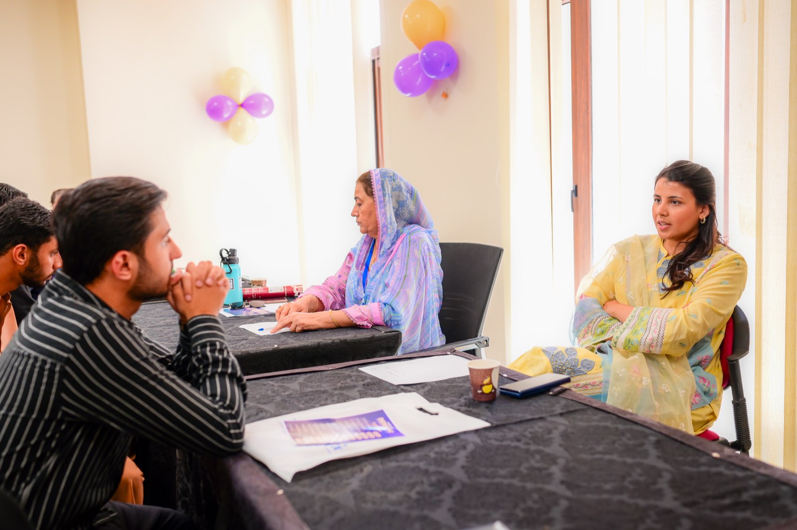 One-on-one guidance at a Denning open house